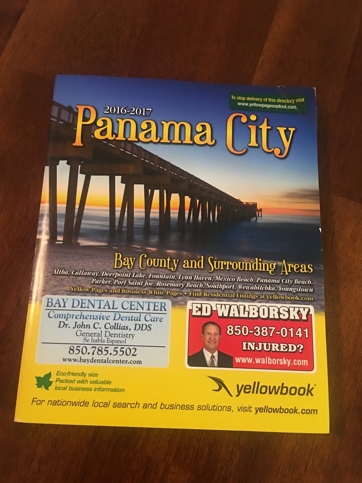 Four Crossed Logs Yellow Pages in an age