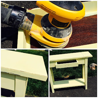 Furniture Makeover YELLOW Before & After