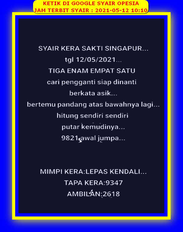 gambar togel syair sgp