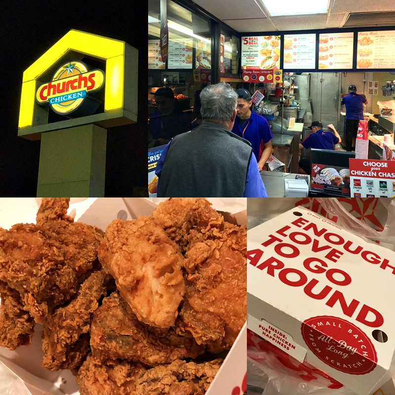 三言兩語難以描述的美國生活，我用美食來紀錄。 南加州美食：Church’s Chicken La Puente, CA