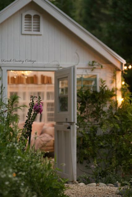 An inspired little spot- French Country Cottage She Shed
