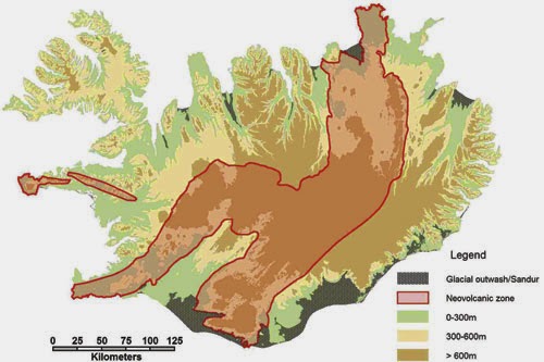 La Neovolcanic Zone en Islande