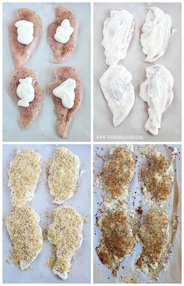 How to Make Baked Parmesan Crusted Chicken On a Sheet Pan (Low Carb & Gluten-Free)