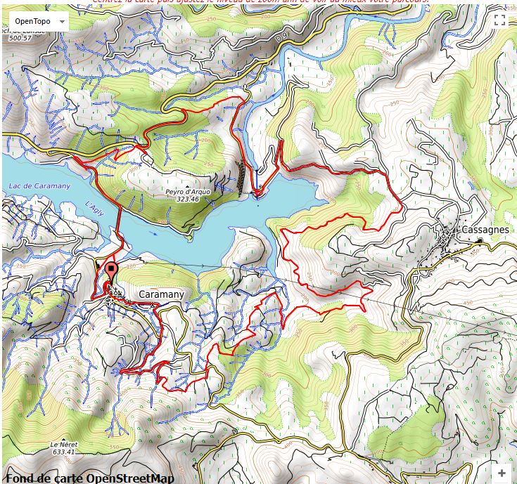 lesdanjean Caramany le tour du lac du barrage de l'Agly 1 avril