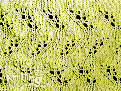 Japanese Feather Stitch 🔅 Knitting Stitch Patterns