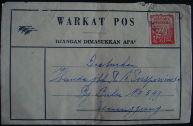 setjarik kertas Warkat Pos