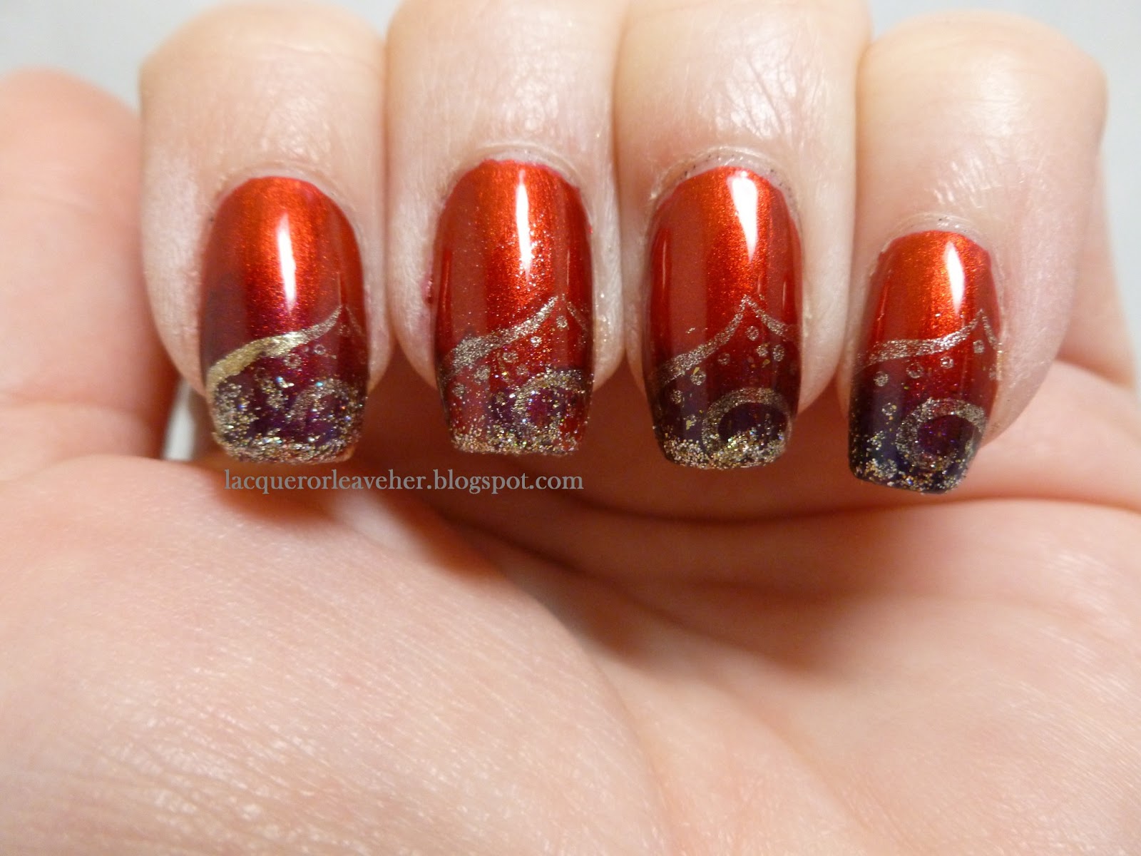 Lacquer or Leave Her!: Before & After: China Glaze Cranberry Splash