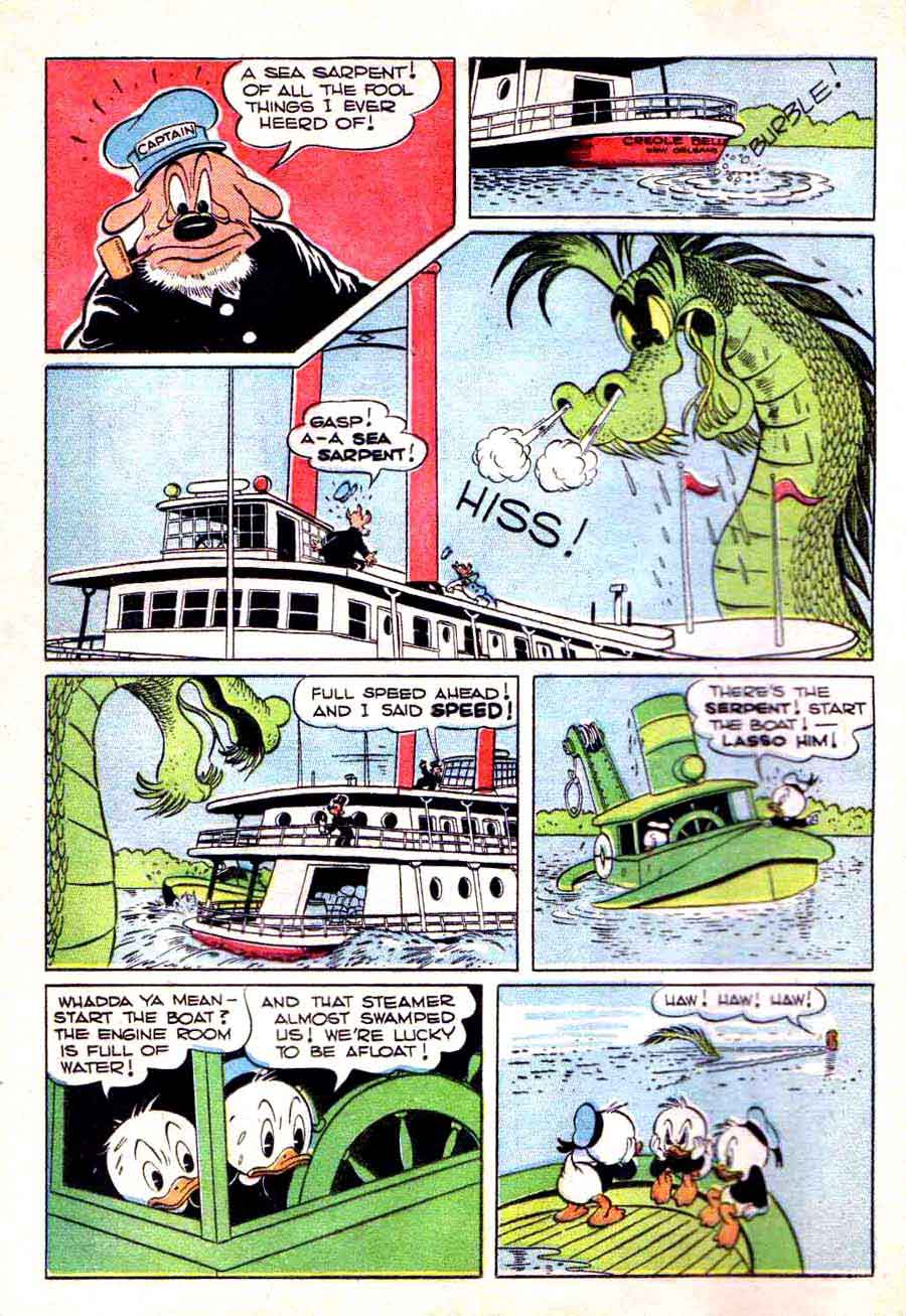 Donald Duck Four Color Comics #108 - Carl Barks 1940s dell comic book page art