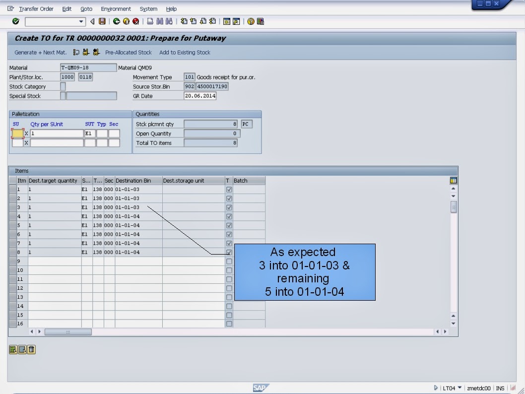 青蛙SAP分享 Froggy's SAP sharing WMS Capacity Check by Quantity