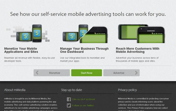 mMedia mobile monetization network