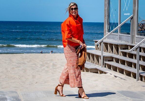Queen Maxima wore Natan jacket and Natan wide-leg trousers