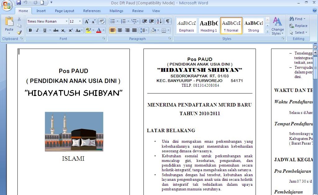 Contoh Format Laporan Bulanan Paud - Halloween XYZ