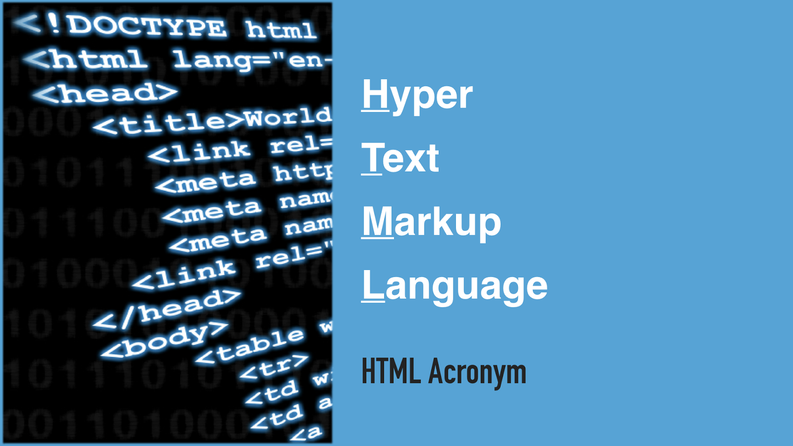 What is HTML - Learn HTML (Basic Introduction to tutorial)