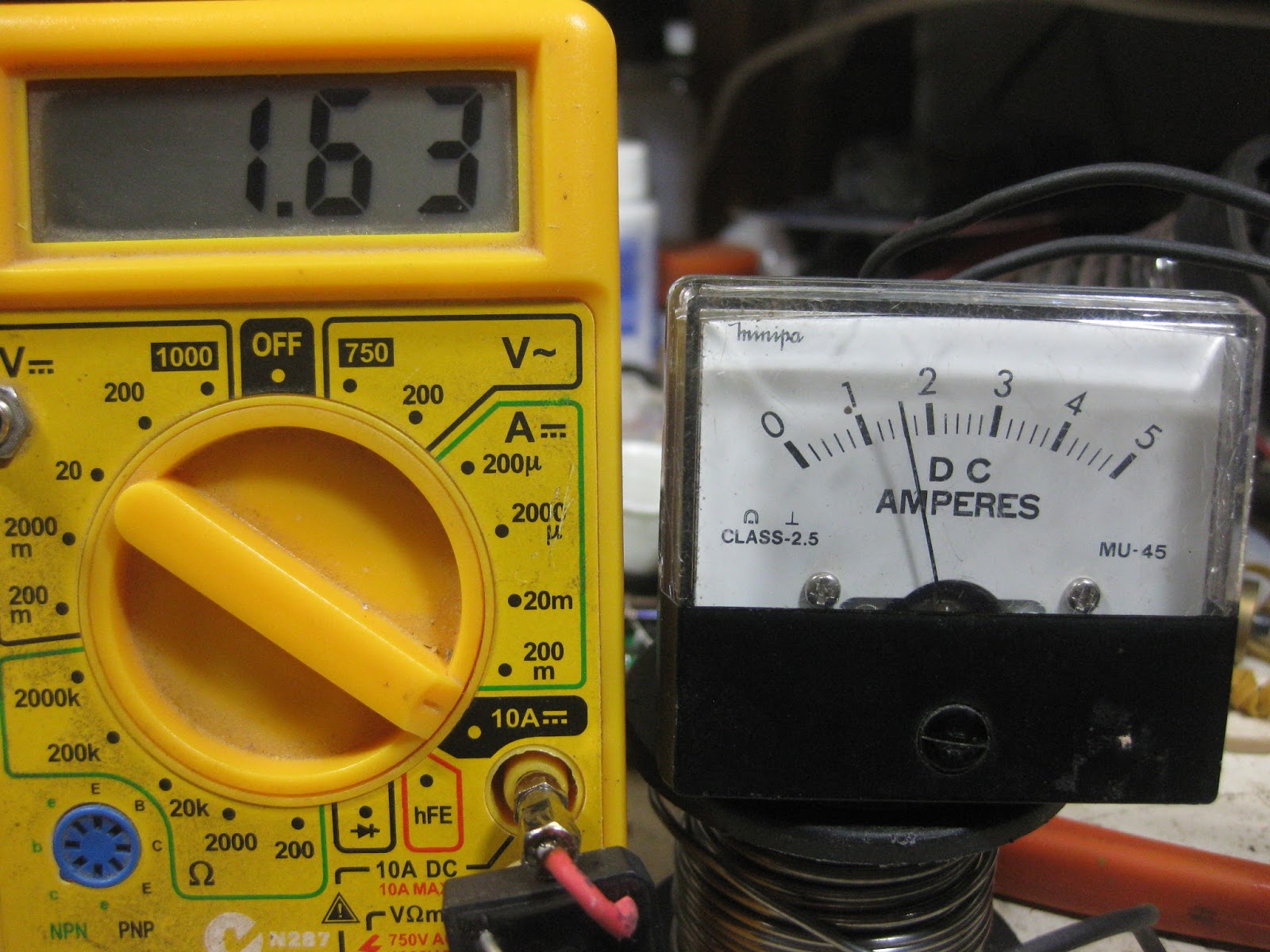 The Main North DCC Ammeter for the Layout