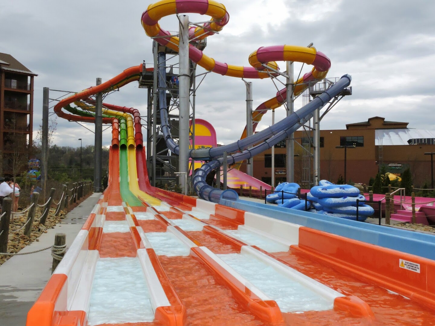 Spring Break at the Smoky Mountains Tennessee  (Wilderness at the Smokies outdoor pool)  via www.productreviewmom.com