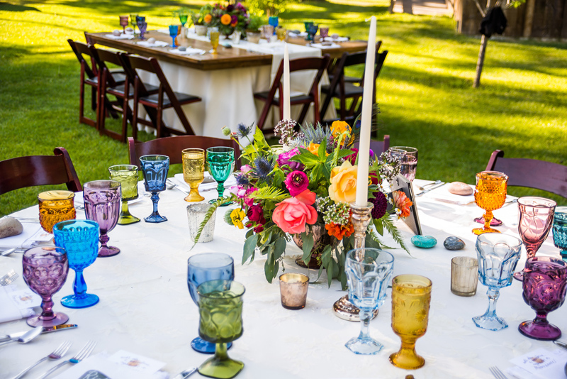 Wedding Glassware / Decor / Montana Wedding / Photography: Marianne Wiest Photography / Coordination & Styling: Joyce Walkup / Videography: Britney Paige Cinematography / Rentals: The Party Store / Flower & Design: Beargrass Gardens Florals & Events /