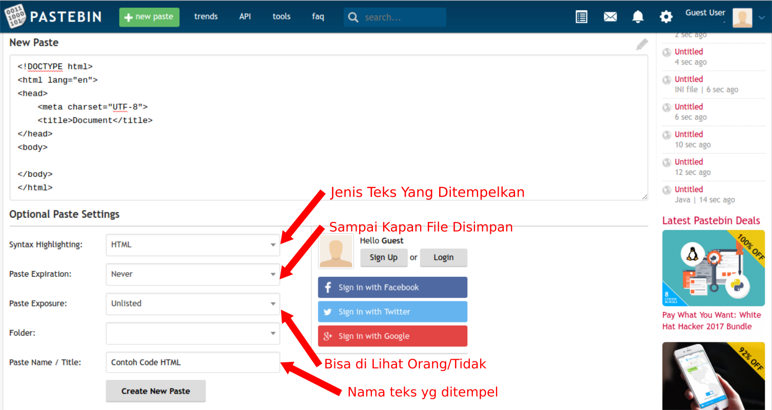 Cara Menaruh Kode HTML, Javascript, PHP, C++ dll di Blog | WeBaik