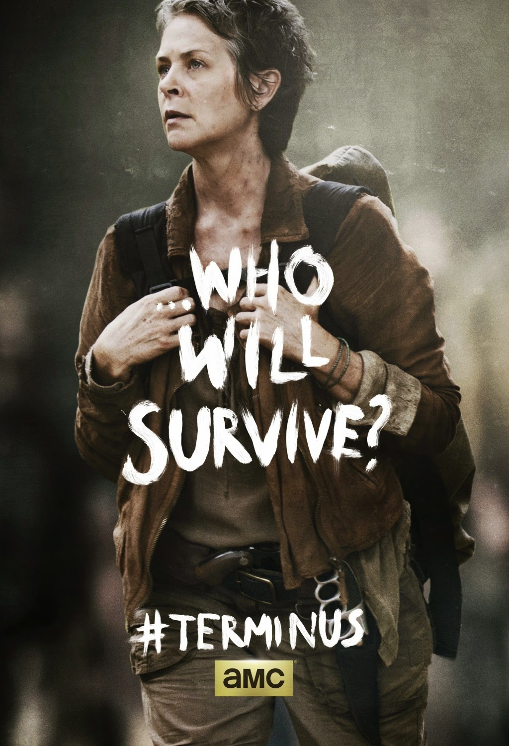 The Walking Dead Season 4 Finale “Terminus” One Sheet Television Posters - ...Who Will Survive? - Melissa McBride as Carol Peletier (with Judith Grimes)