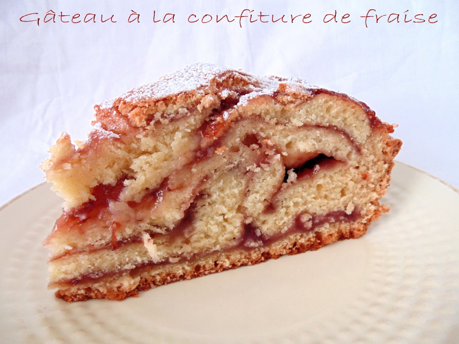 GATEAU GAGA Love cakes Gâteau à la ricotta et à la confiture de fraise