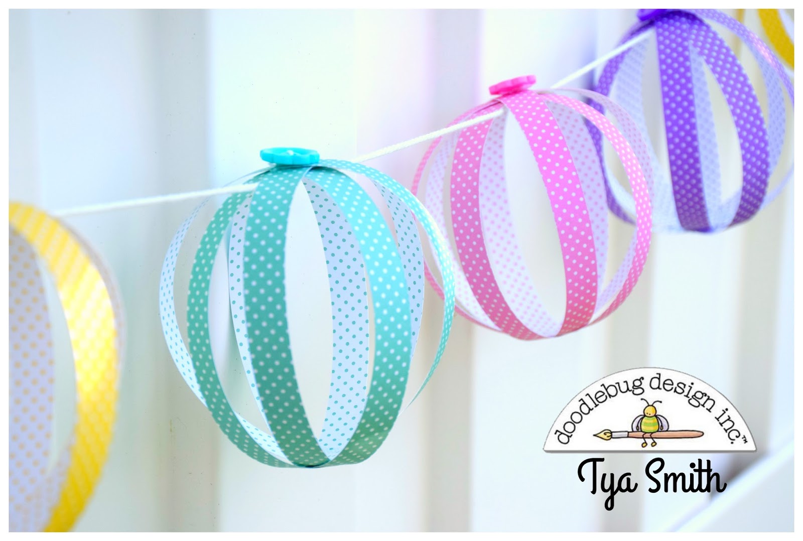 Simply Tya Paper Ball Garland Kids Crafts
