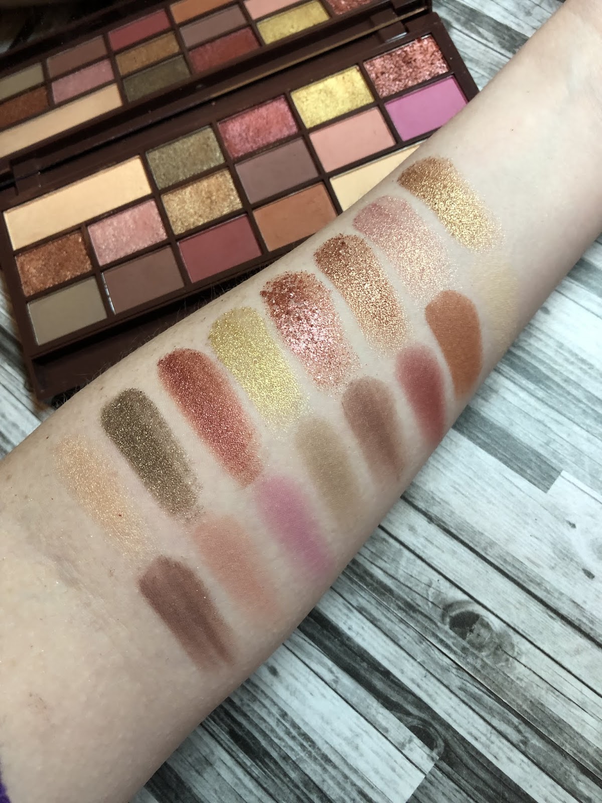 Revolution Beauty Chocolate Rose Gold Palette (Review and