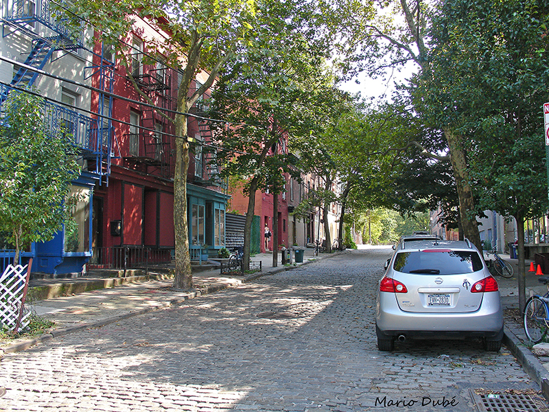 Rue pavée dans Vinegar Hill (Brooklyn)