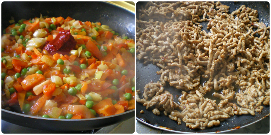 Sultan kebabı: elaboración, paso 3 y 4