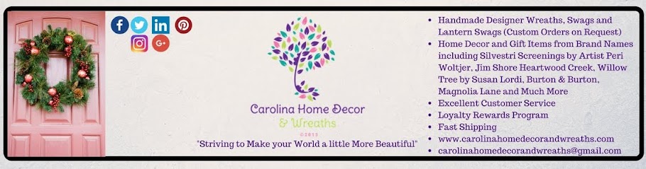 Carolina Home Decor and Wreaths