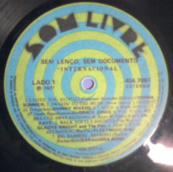 Vinyl House Lp Novela Sem Lenço Sem Documento Internacional 1977