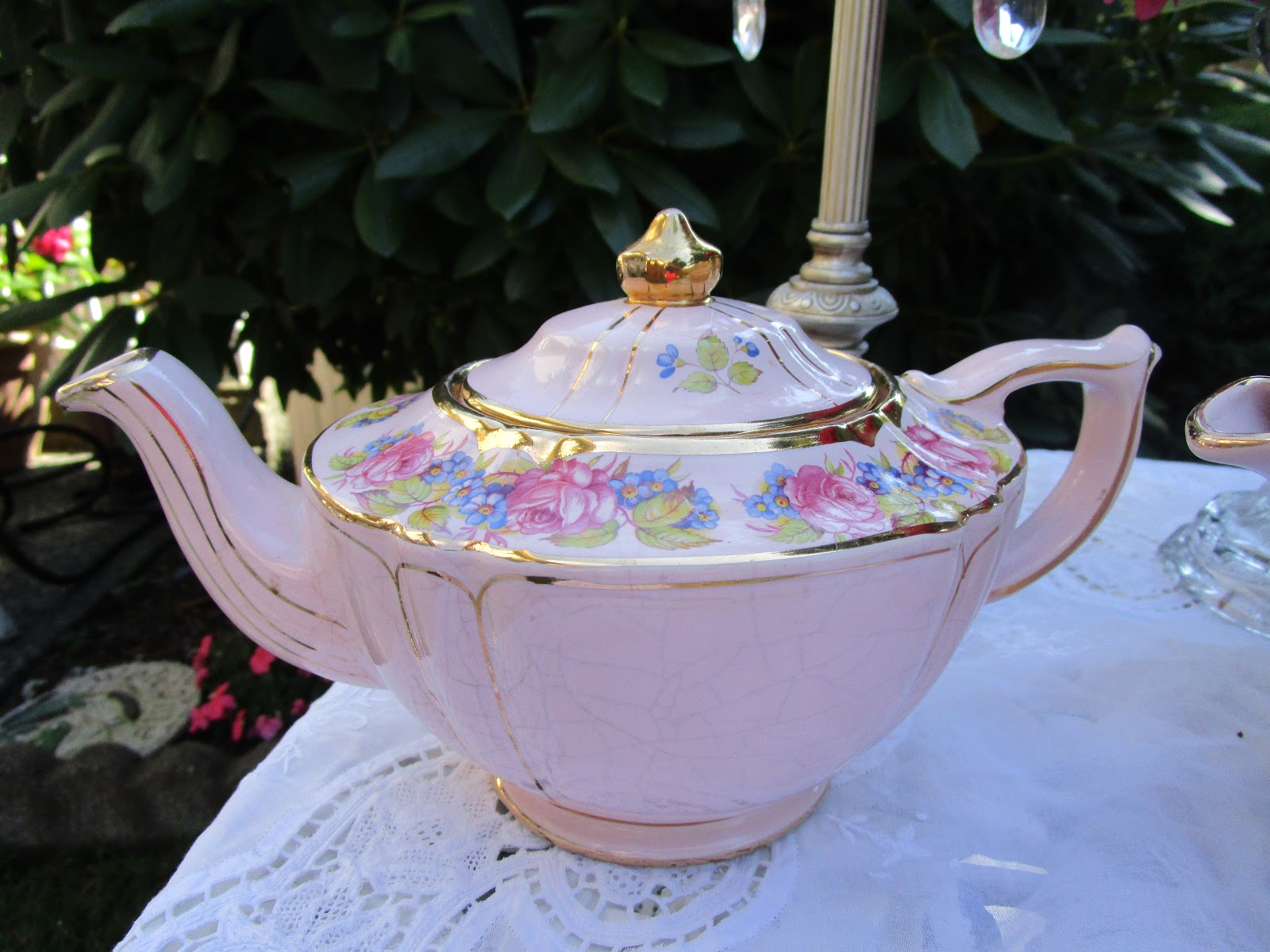 Karen's Cottage and Castle Some Favourite Pink Teapots