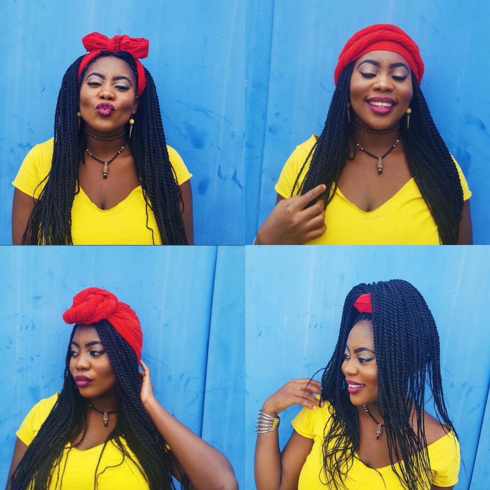 5 IDEAS TO STYLE YOUR BRAIDS WITH A SCARF/TURBAN BY TRACY CHARLES - Lagos  City Chic by Mary Edoro