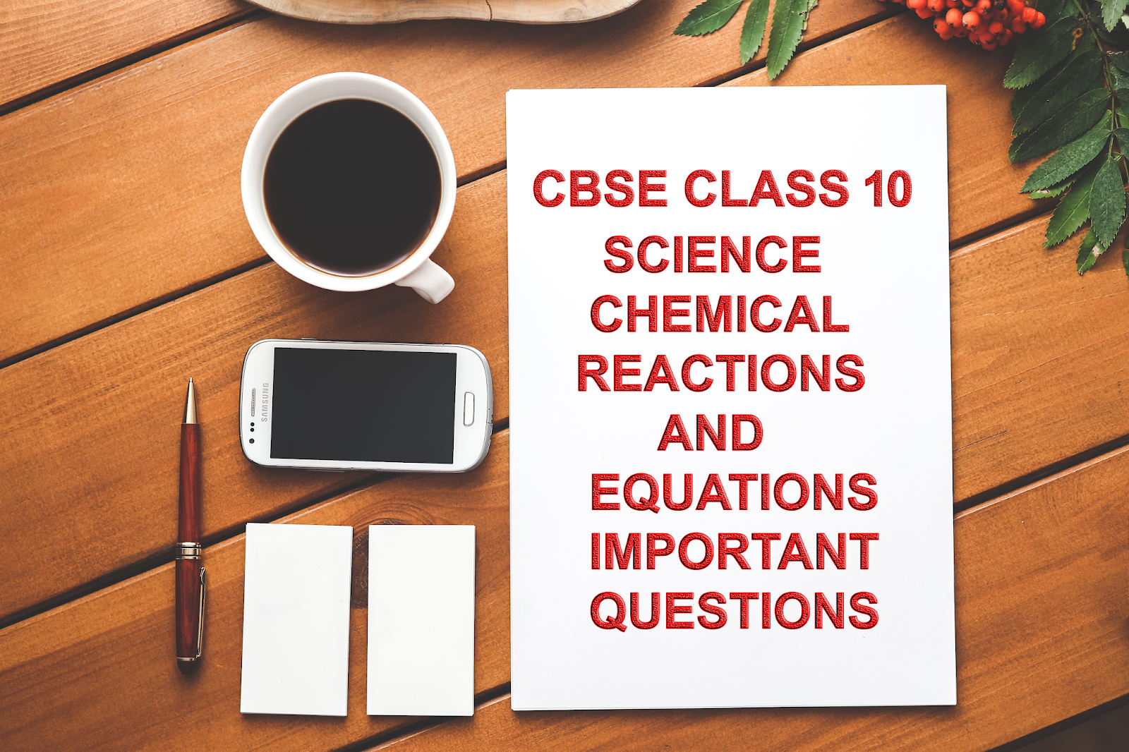 Class 10 science Chemical Reactions and Equations Important Questions 