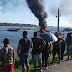 Dois barcos explodiram em Novo Aripuanã-Am, na manhã desta quinta-feira
