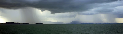 southern Thailand weather at Phang Nga Bay during monsoon
