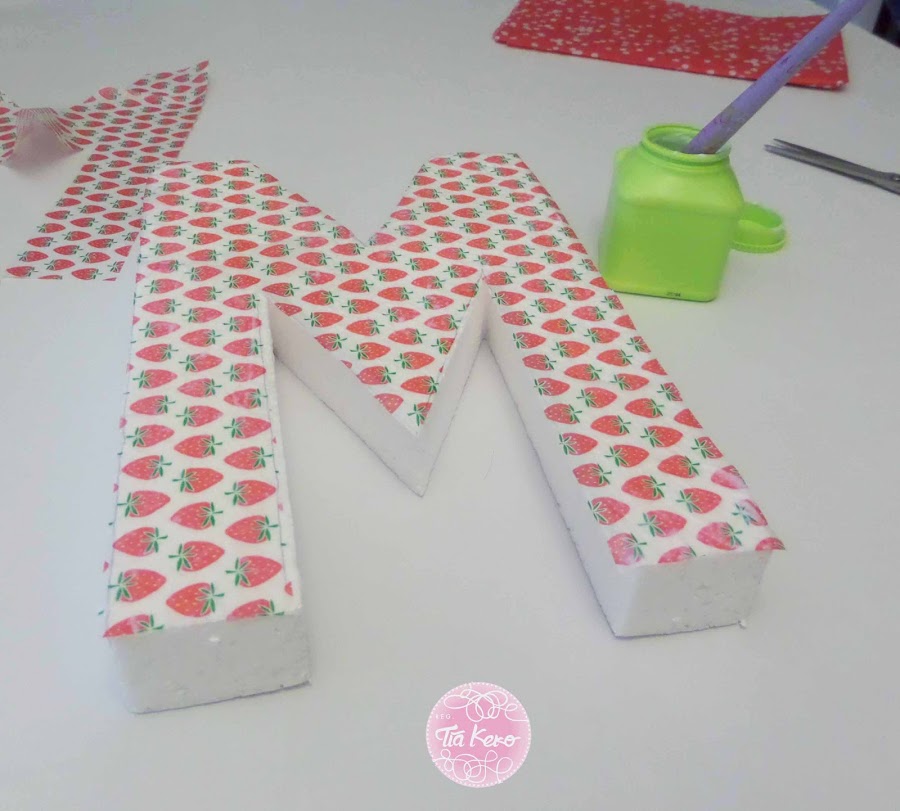 manualidades con niños decorar letra