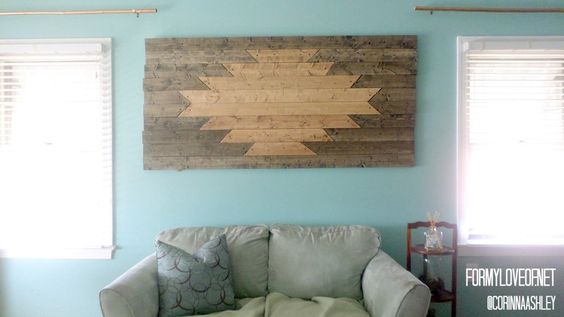 Brand New Parents and Homeowners Created This Rustic Southwestern Design Inspired Wall Art - Created By TheBohoAbode