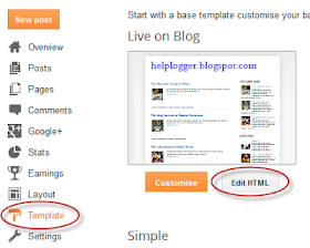 blogger template html