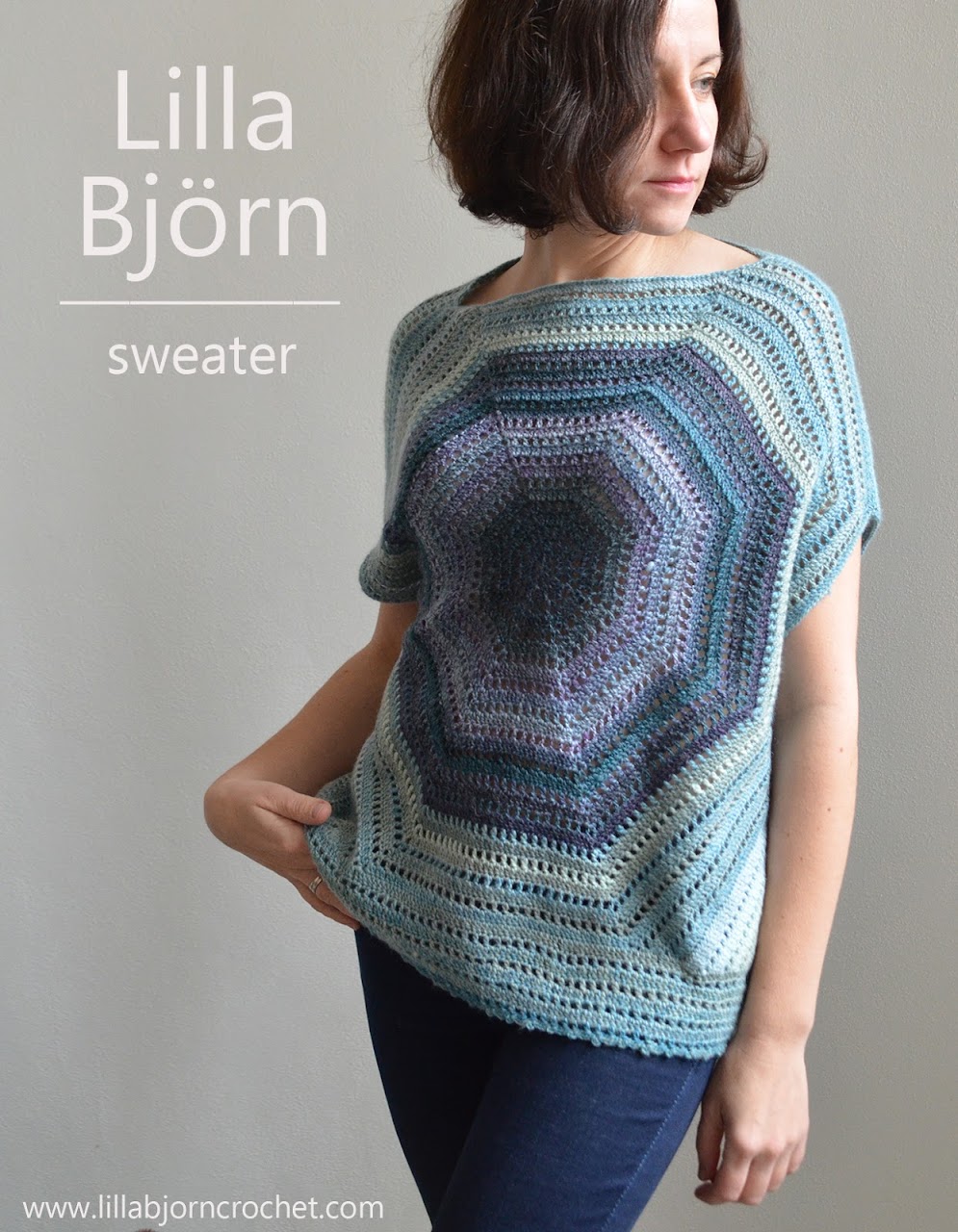 Lilla Bjorn off-shoulder sweater - free crochet pattern by www.lillabjorncrochet.com