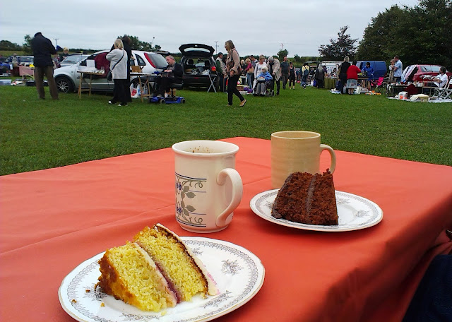 Tea and cake at a car boot sale