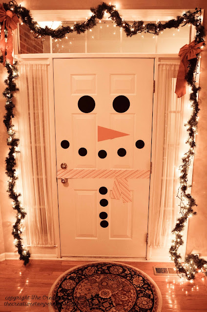 Snowman Door DIY