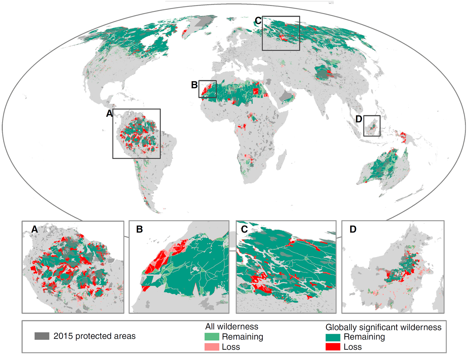 Earth has lost 10 percent of its wilderness since the early 1990s