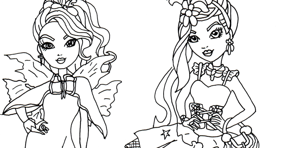 Free Printable Ever After High Coloring Pages Faybelle Thorn and
