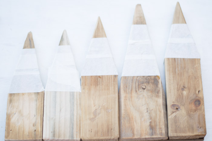 Perchero lápices madera diy