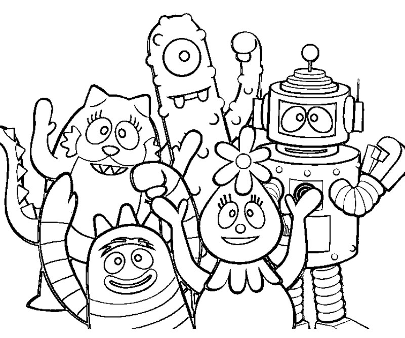 yogabbagabba coloring pages - photo #15