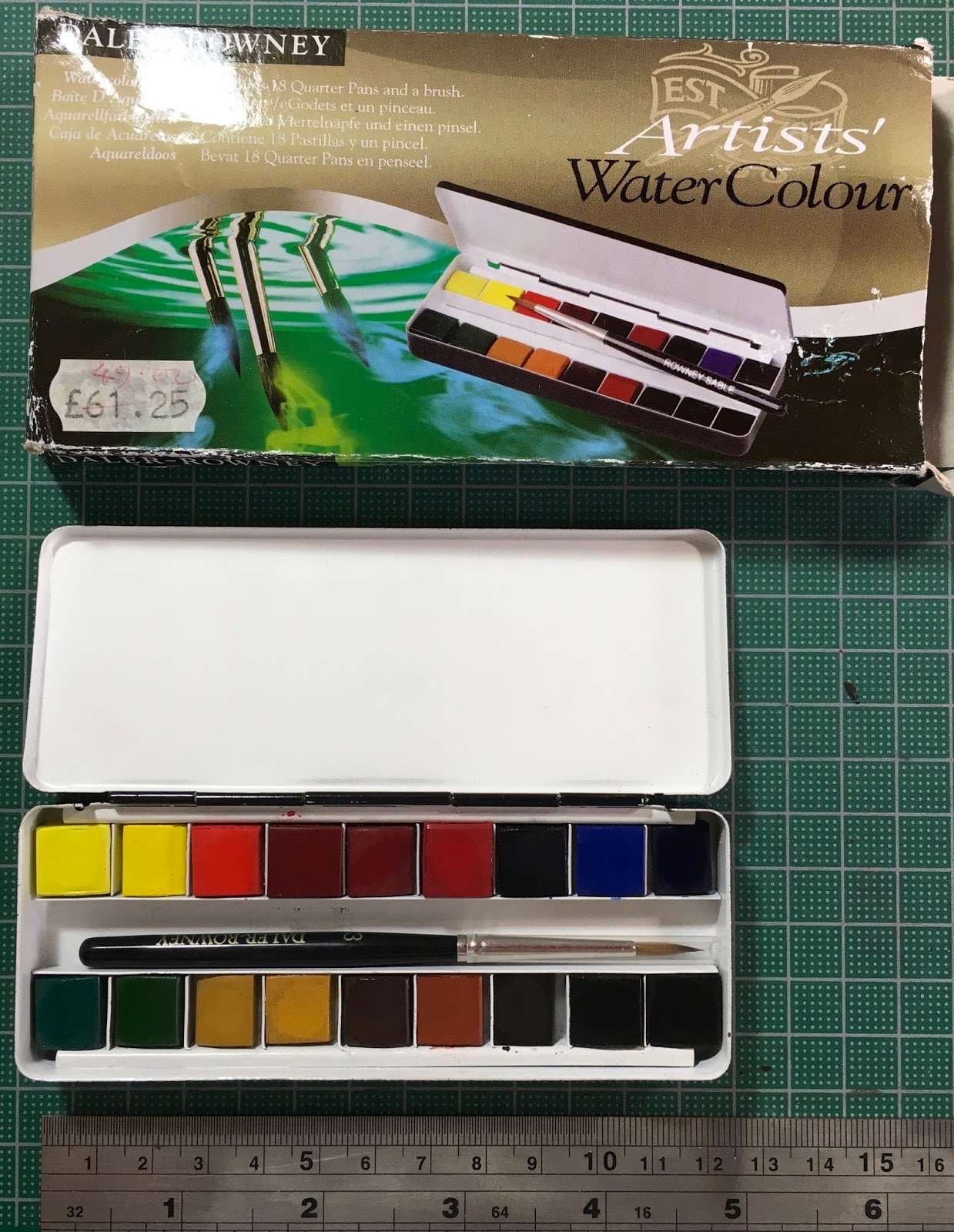 Turner : Artist's Watercolor Paint : 15ml : Set Of 18 Colors