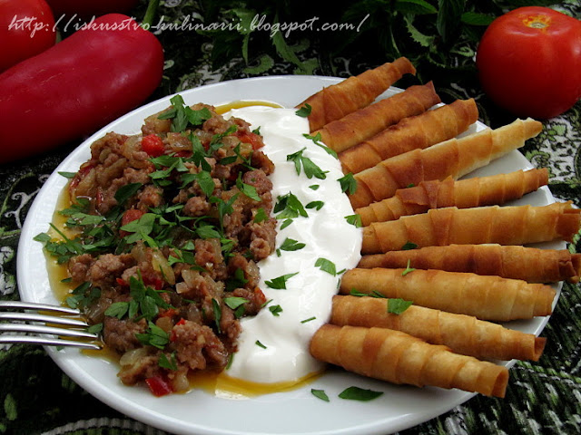 "Sigara Böreği Mantısı", или жареные турецкие манты "Сигары"