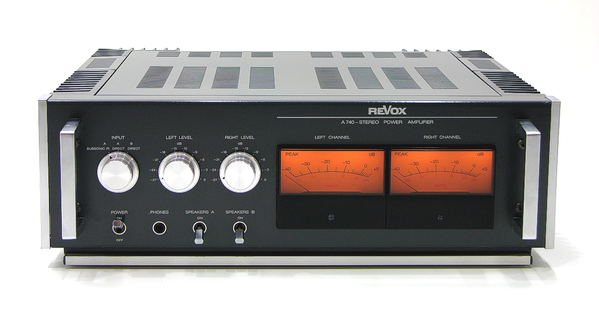 Golden Age Of Audio ReVox A740 Power Amplifier