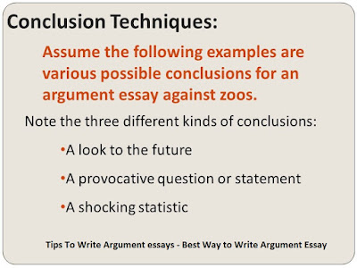 Argument essay tips