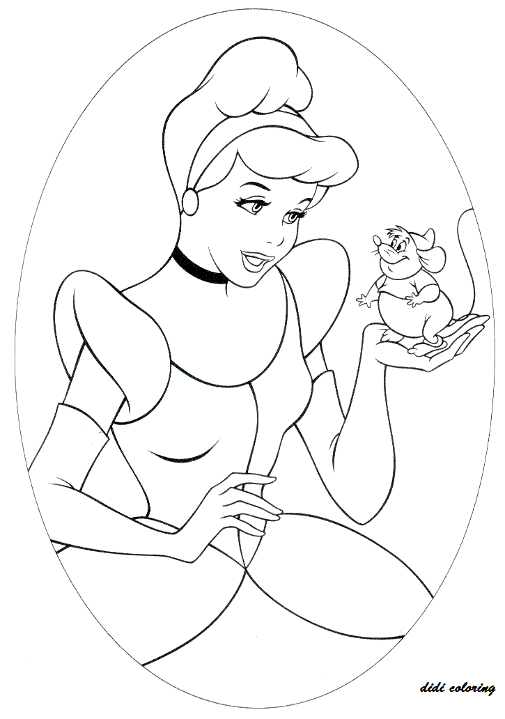 princess cinderella coloring pages games for girls - photo #2