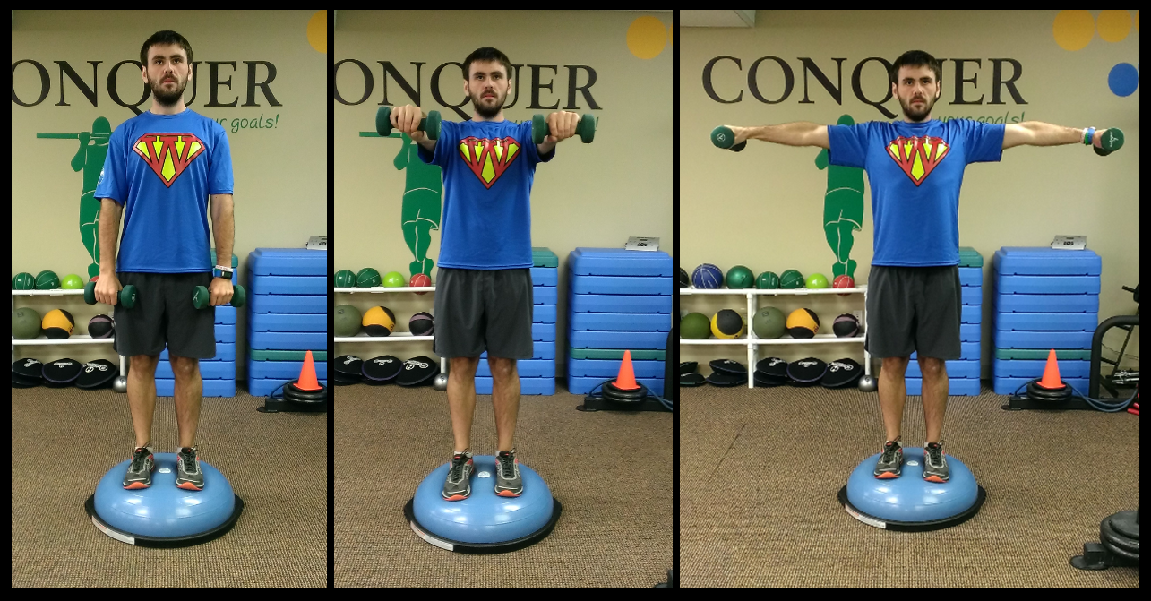 RunnerDude's Blog RunnerDude's Weekly Exercise Standing Dumbbell TRaise